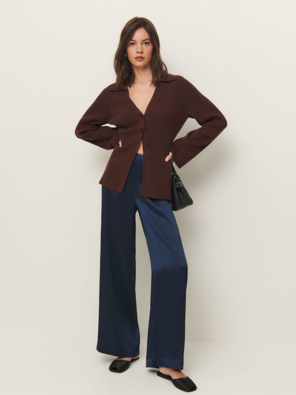 NWT Reformation Norah Petite Wide Leg Pant